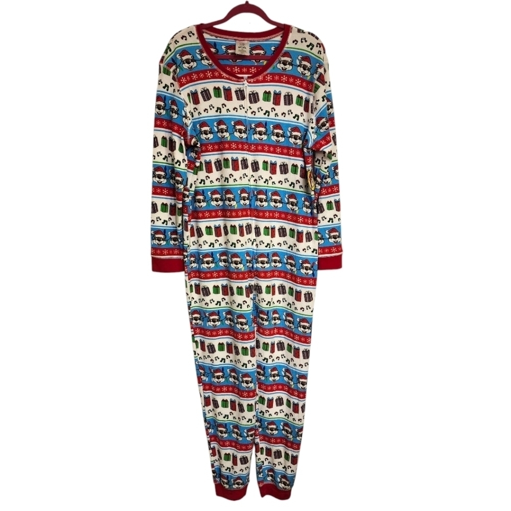 RARE Buc-ee's Adult Unisex Christmas Onsie Thermal Zippered Pajamas, Size 2X NWT
